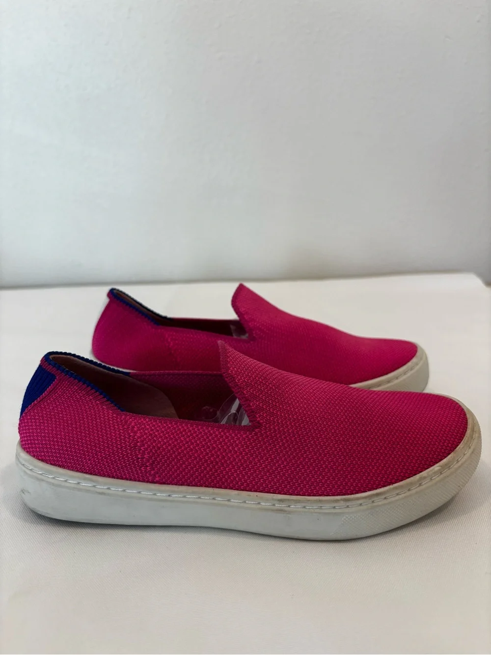 Rothy’s Kids Bubblegum Pink Slip-On Sneakers Size 1